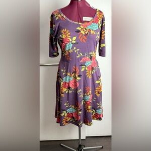 LuLaRoe Yellow and Orange Asymmetrical Sundress